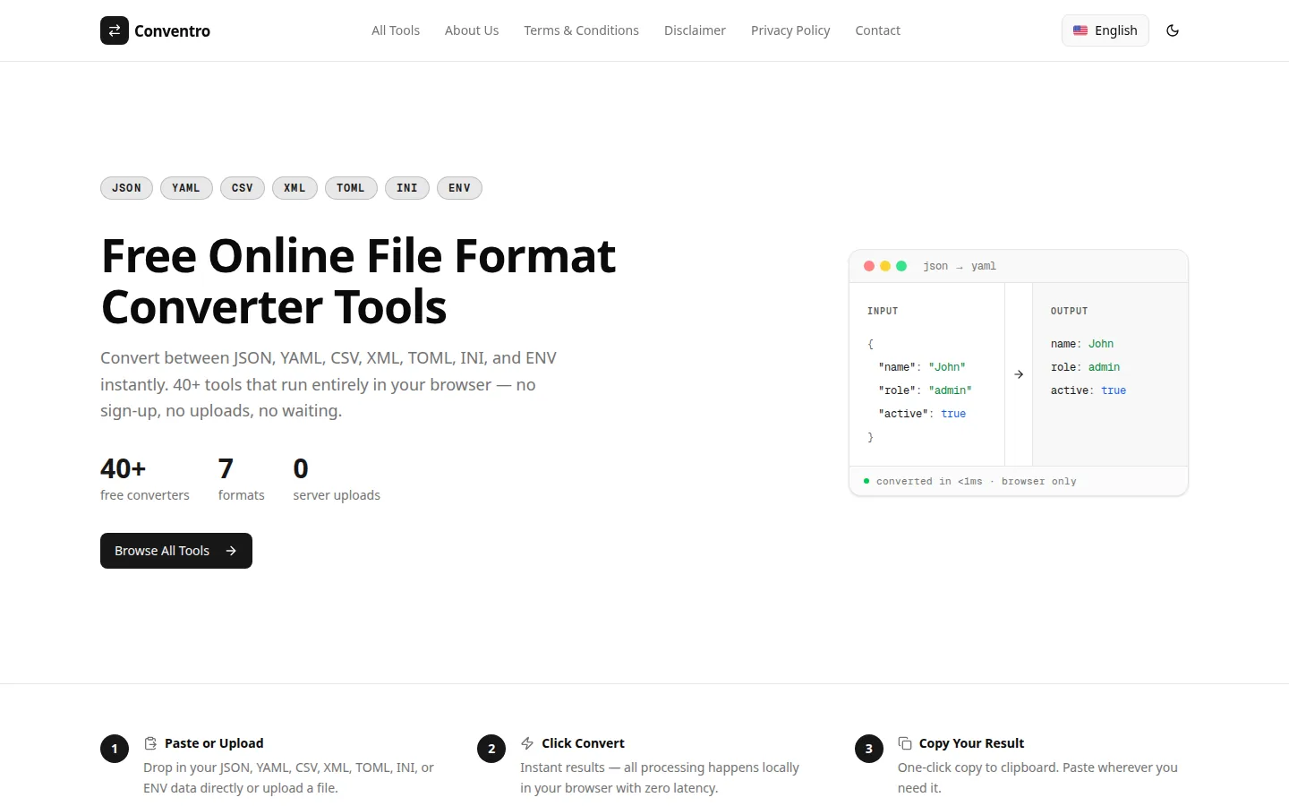 Conventro website